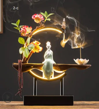 Waterfall Backflow Incense Burner